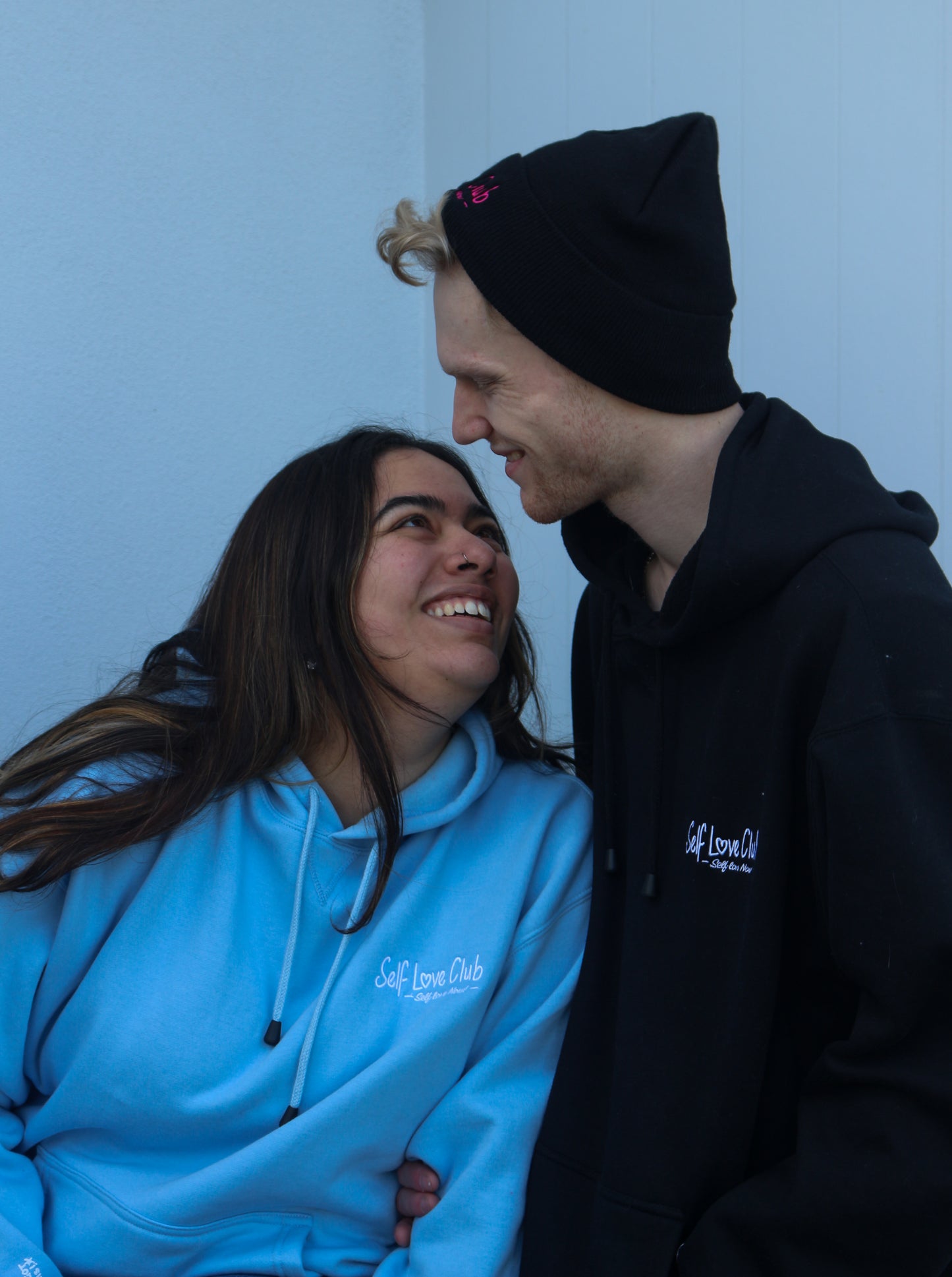 Self Love Club - Black Hoodie & White Branding