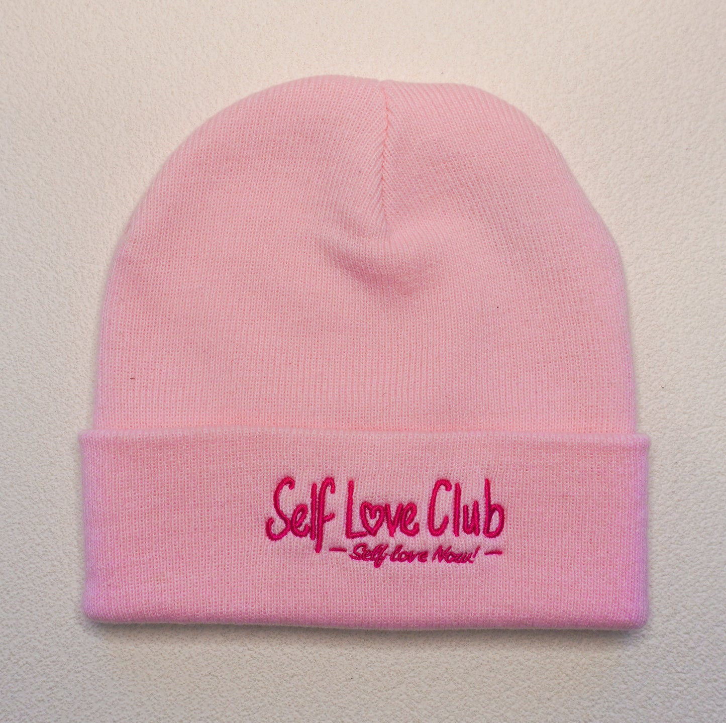 Self Love Club - Pink Beanie Pink Branding